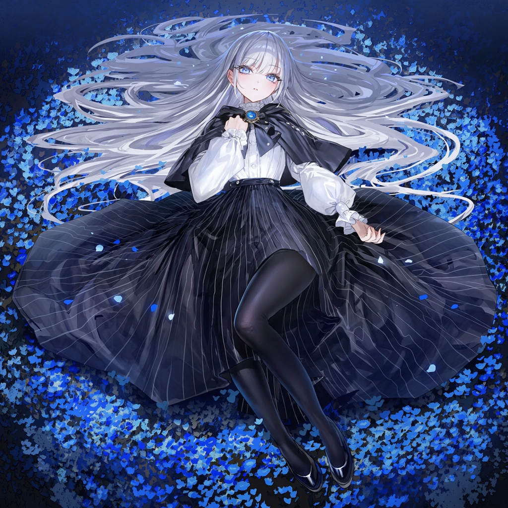 Blue flowers · painterly